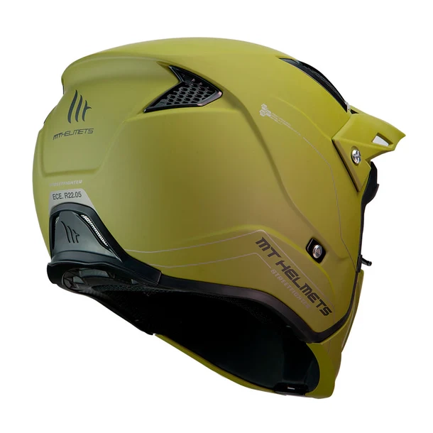 CASCO PARA MOTO MT STREETFIGHTER SV SOLID A6 VERDE MATE - 3