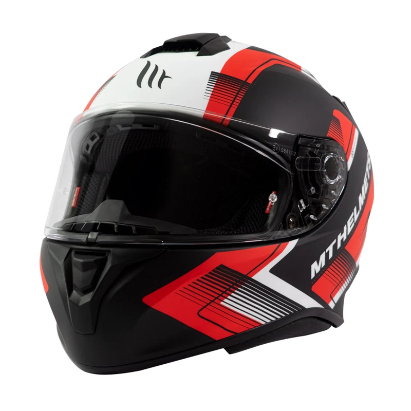 CASCO DE MOTO MT FF106 TARGO IVY D5 ROJO MATE - 1