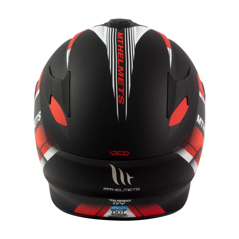 CASCO DE MOTO MT FF106 TARGO IVY D5 ROJO MATE - 2