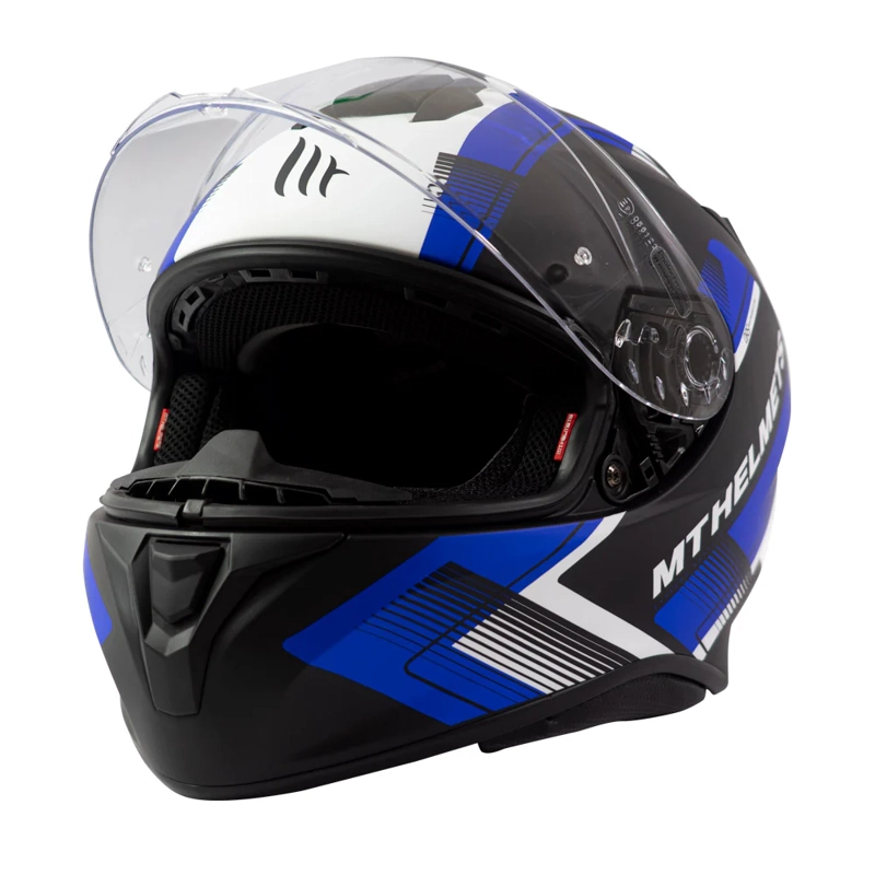CASCO DE MOTO MT TARGO IVY D7 AZUL MATE - 3