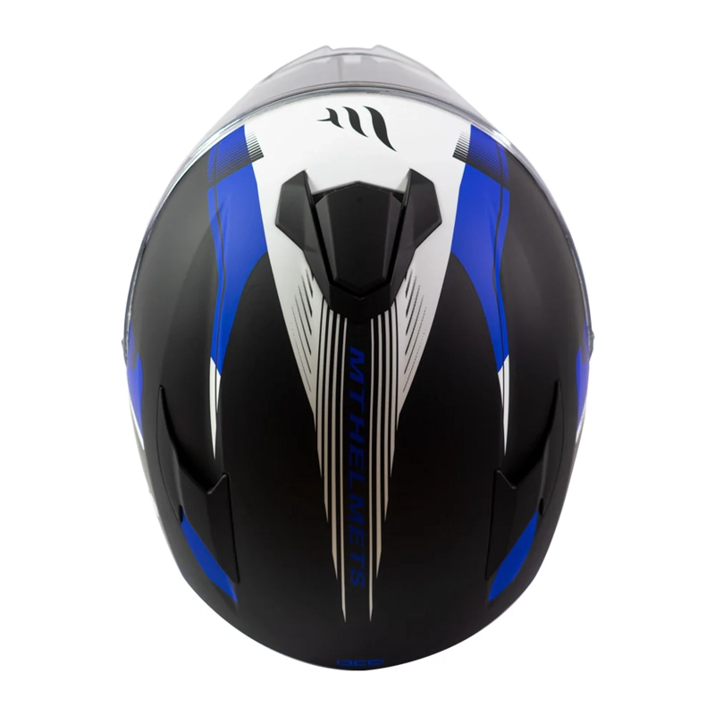 CASCO DE MOTO MT TARGO IVY D7 AZUL MATE - 5