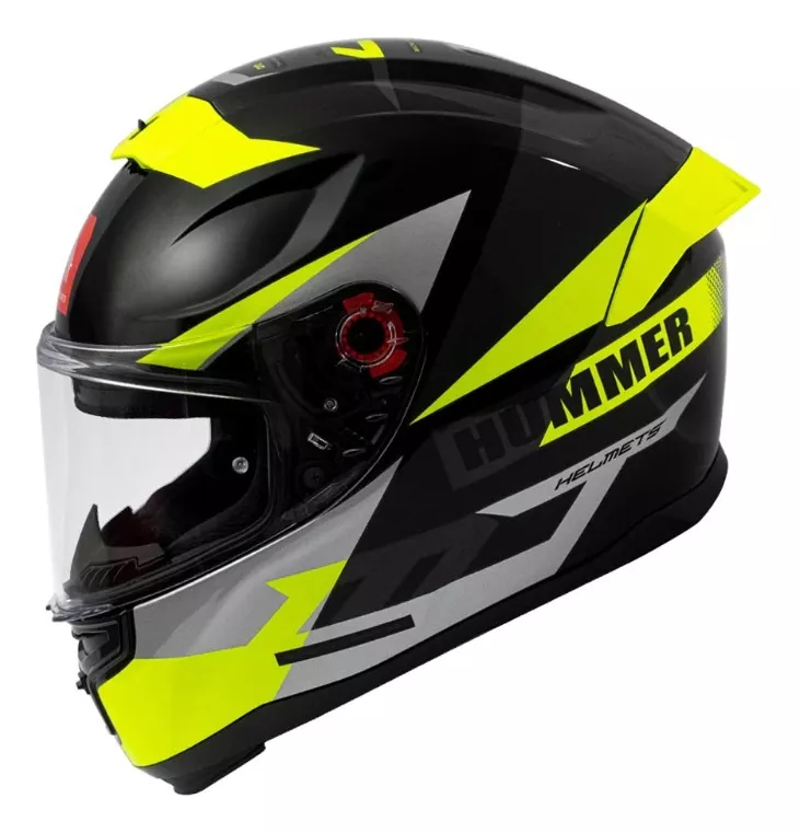 CASCO MT FF114 HUMMER QUO B13 AMARILLO FLUOR BRILLO - 2