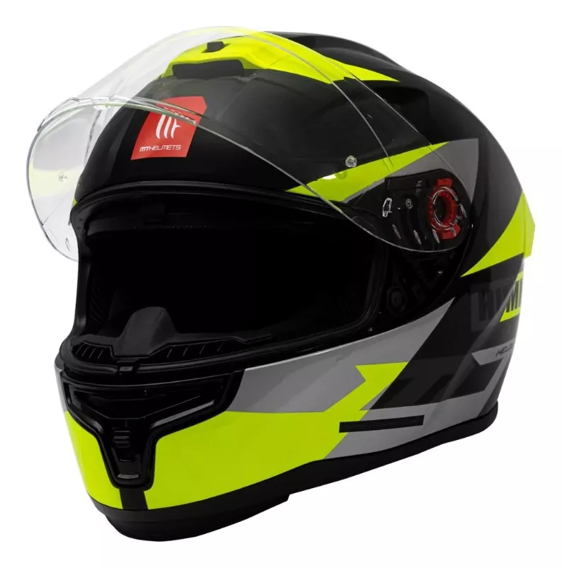 CASCO MT FF114 HUMMER QUO B13 AMARILLO FLUOR BRILLO - 3