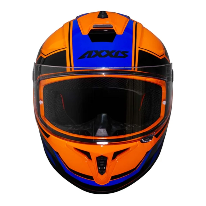 CASCO PARA MOTO AXXIS FF112C DRAKEN S SONAR C4 NARANJA BRILLO - 2