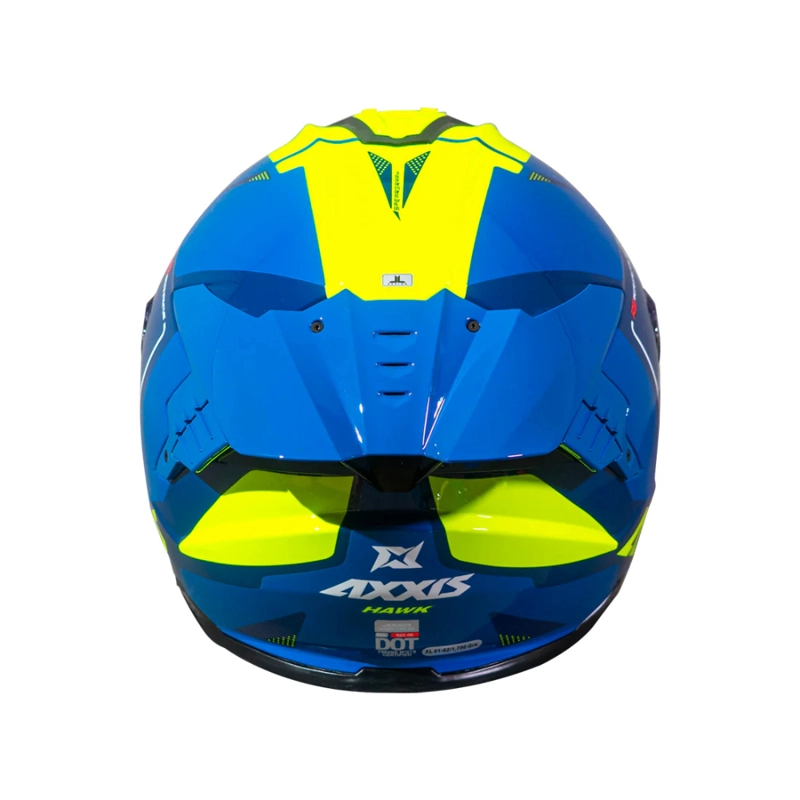 CASCO PARA MOTO AXXIS FF122 SV HAWK SPEAR C13 AMARILLO FLUOR BRILLO - 4