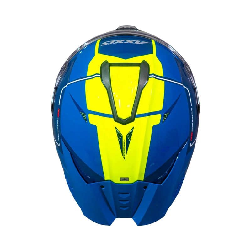 CASCO PARA MOTO AXXIS FF122 SV HAWK SPEAR C13 AMARILLO FLUOR BRILLO - 5