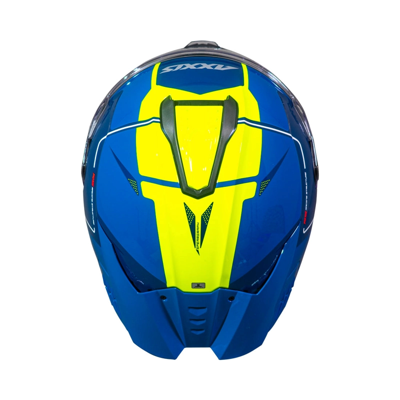 CASCO PARA MOTO AXXIS FF122 SV HAWK SPEAR C13 AMARILLO FLUOR BRILLO - 6