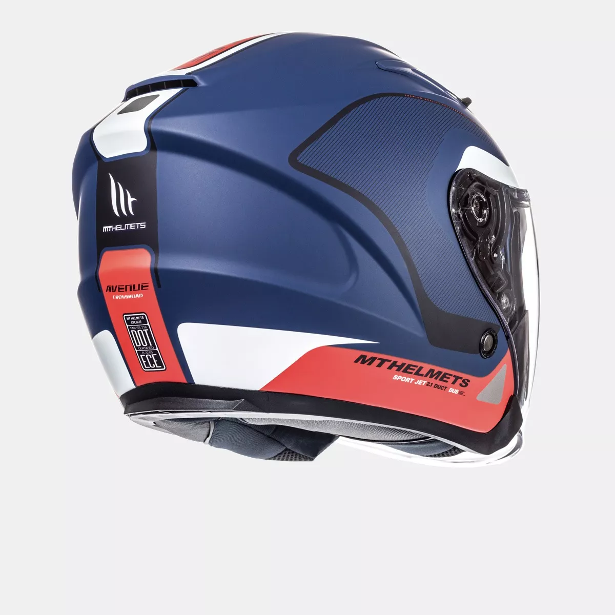 CASCO DE MOTO MT AVENUE SV CROSSROAD AZUL/BLANCO/ROJO - 3