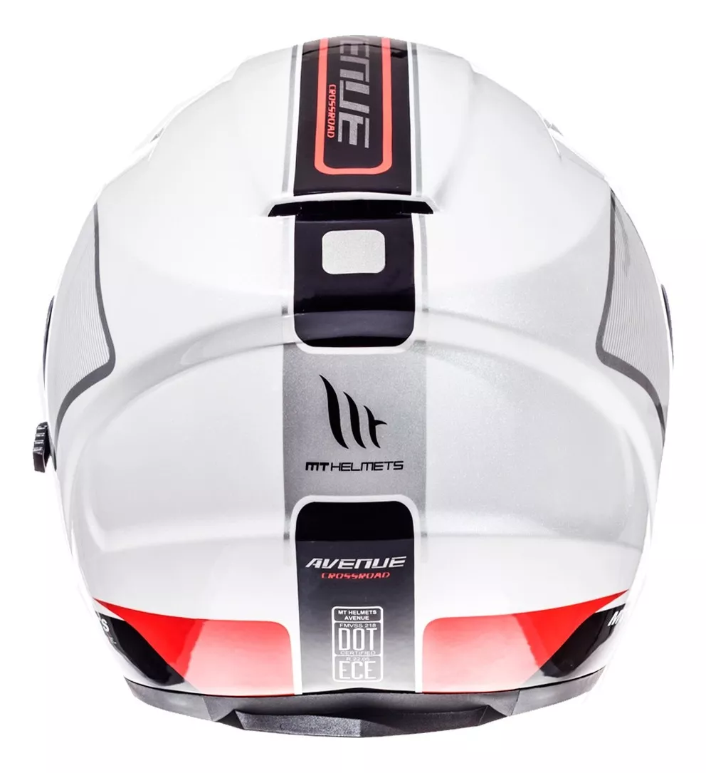 CASCO DE MOTO MT AVENUE SV CROSSROAD BLANCO/ROJO/NEGRO - 3