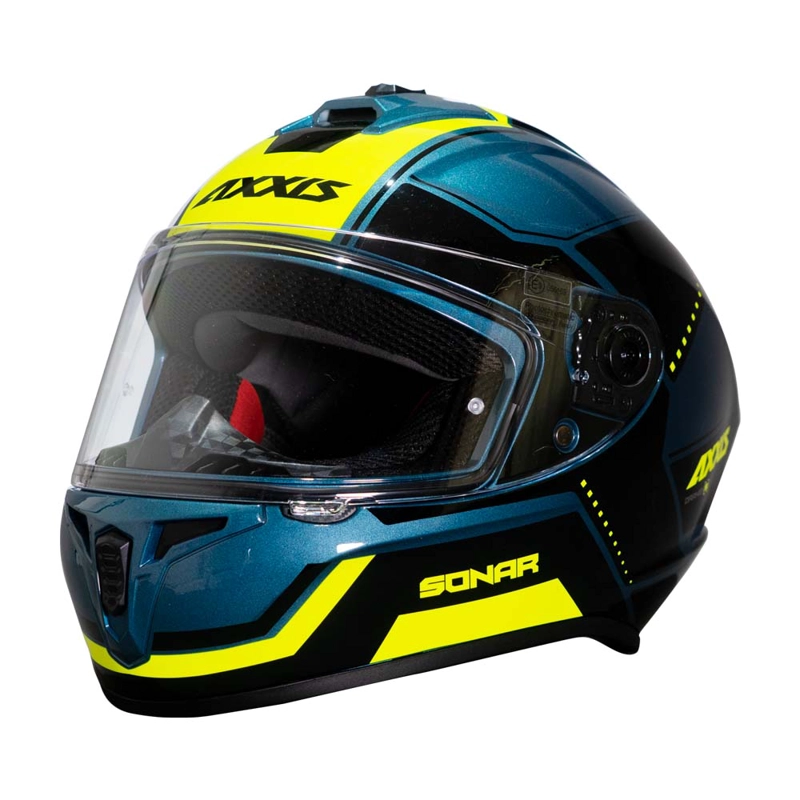 CASCO DE MOTO AXXIS DRAKEN S SONAR E17 AZUL BRILLO - 2