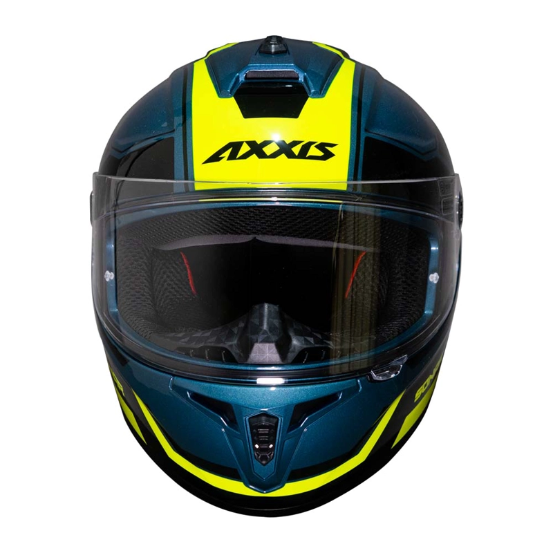 CASCO DE MOTO AXXIS DRAKEN S SONAR E17 AZUL BRILLO - 4