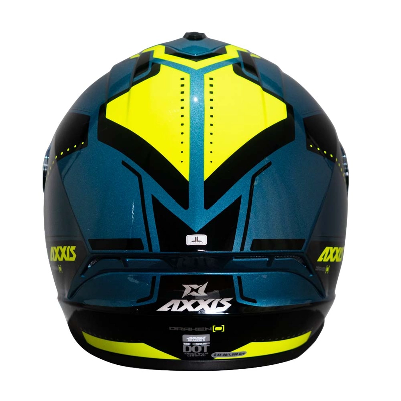 CASCO DE MOTO AXXIS DRAKEN S SONAR E17 AZUL BRILLO - 5