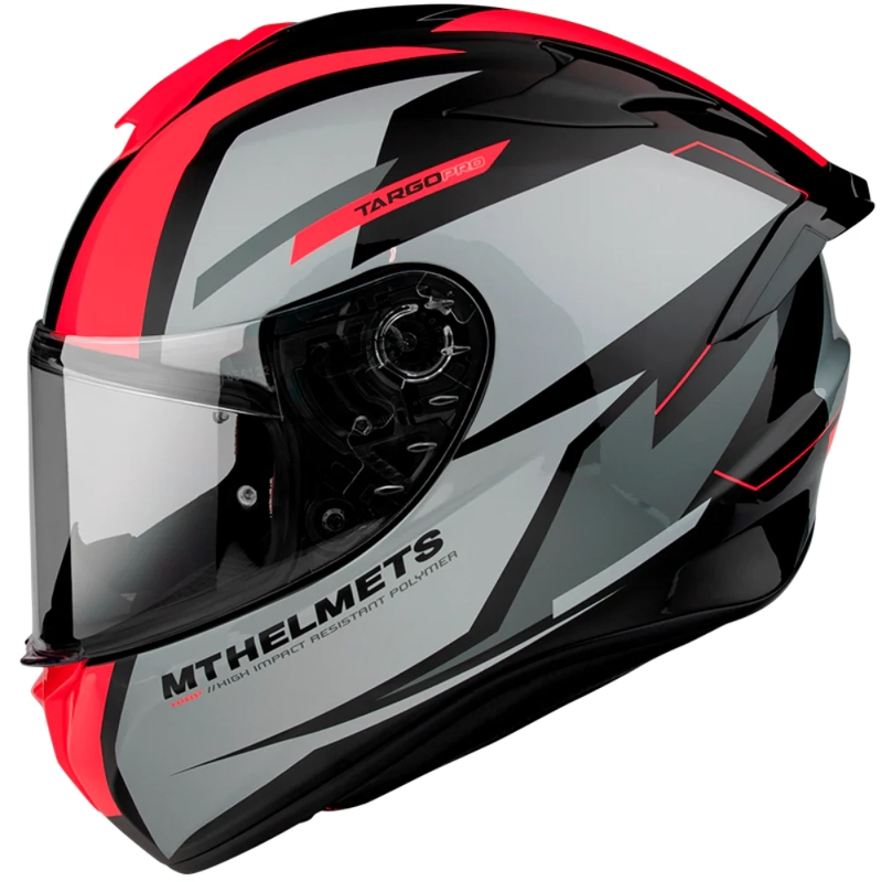 CASCO PARA MOTO MT FF106 TARGO PRO SOUND A5 ROJO BRILLO - 2
