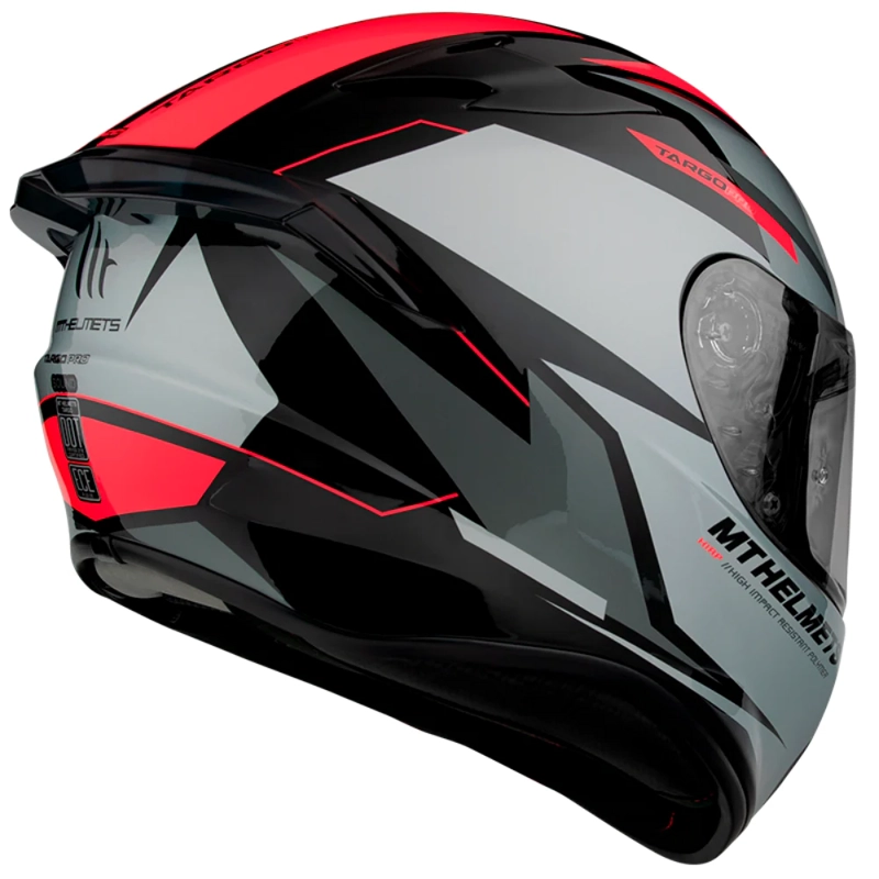 CASCO PARA MOTO MT FF106 TARGO PRO SOUND A5 ROJO BRILLO - 3