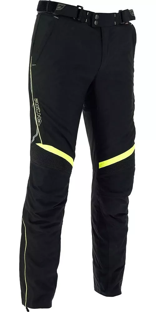 PANTALÓN PARA MOTO RICHA CAMARGUE BLACK/ FLUOR YELLOW - 1