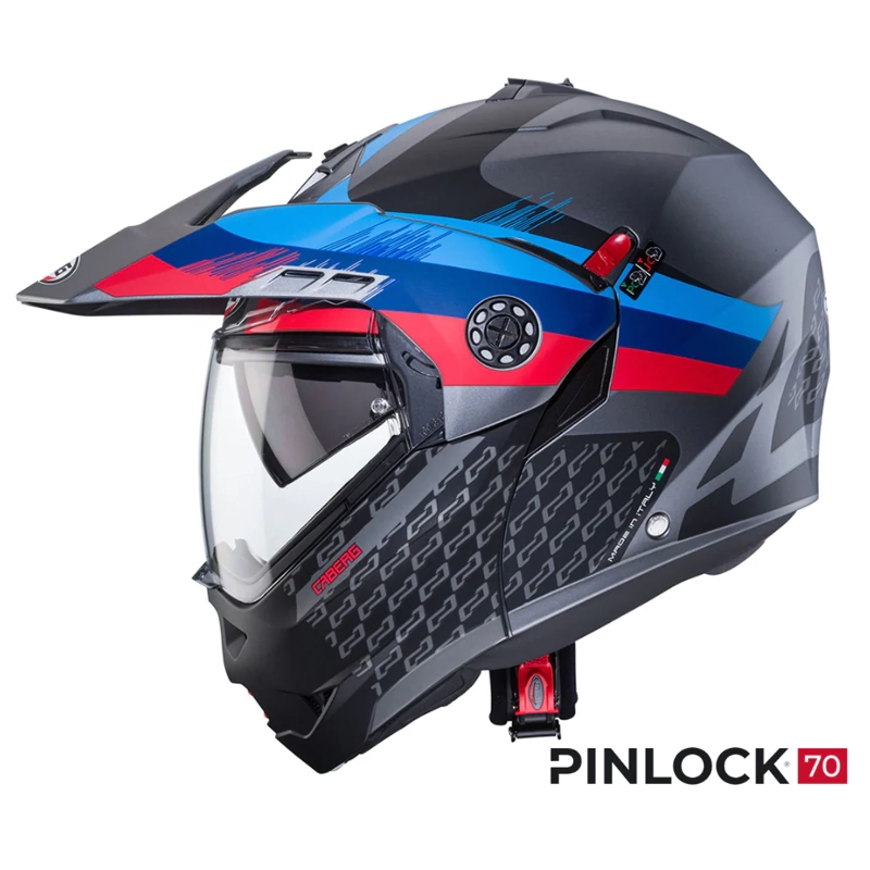 CASCO PARA MOTO CABERG TOURMAX X SARABE MATT GUN METAL/BLACK/BMW - 1