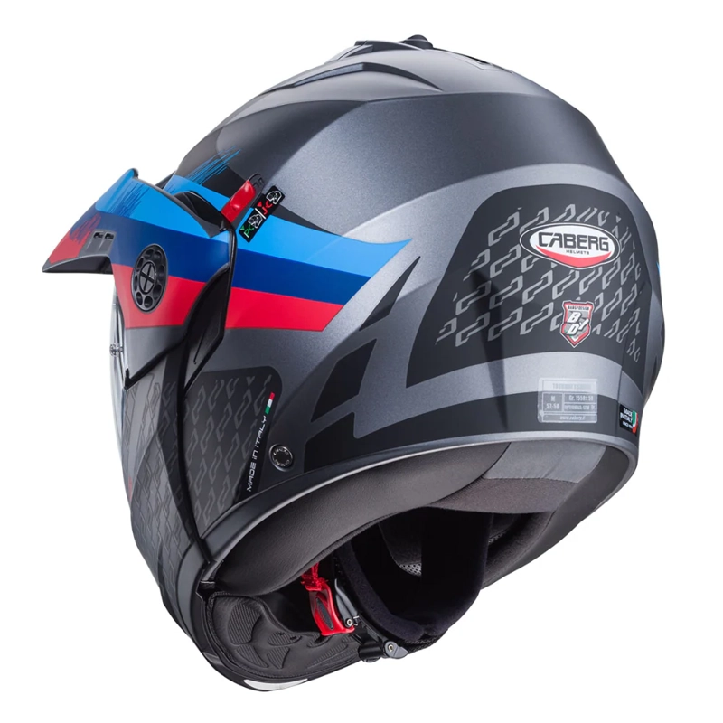 CASCO PARA MOTO CABERG TOURMAX X SARABE MATT GUN METAL/BLACK/BMW - 3