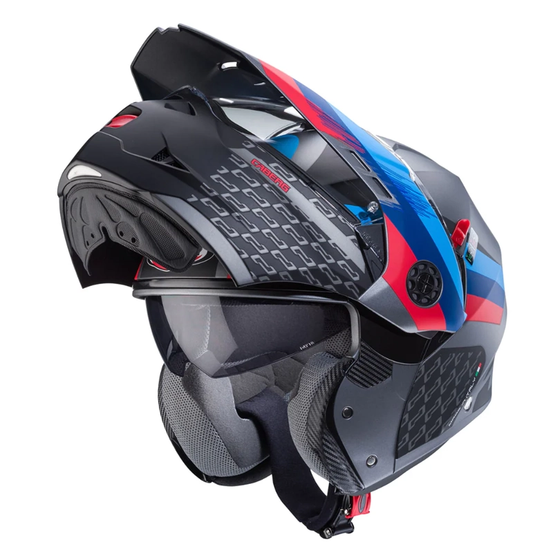 CASCO PARA MOTO CABERG TOURMAX X SARABE MATT GUN METAL/BLACK/BMW - 4
