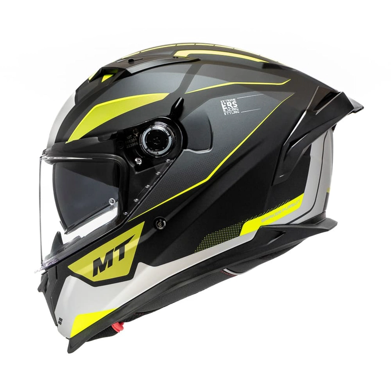 CASCO DE MOTO MT BRAKER SV PURSUIT AMARILLO FLUOR MATE - 2