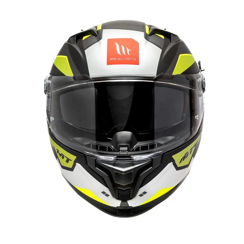 CASCO DE MOTO MT BRAKER SV PURSUIT AMARILLO FLUOR MATE - 3