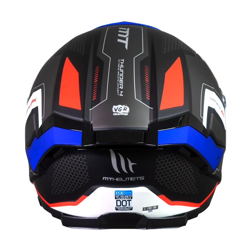 CASCO DE MOTO MT THUNDER 4 SV JERK B7 AZUL PERLA MATE M + PINLOCK MT-V-28 - 4
