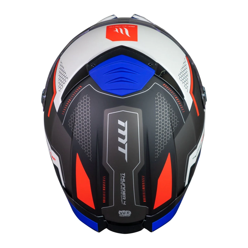 CASCO DE MOTO MT THUNDER 4 SV JERK B7 AZUL PERLA MATE M + PINLOCK MT-V-28 - 5