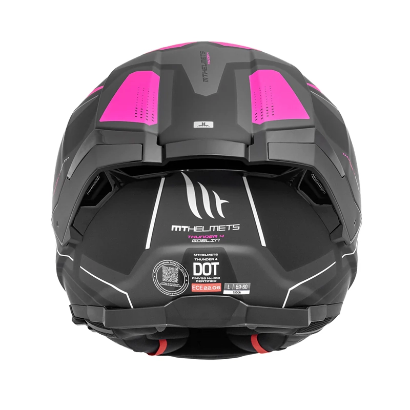 CASCO DE MOTO MT THUNDER 4 SV GOBLIN B8 ROSA FLUOR MATE XS + PINLOCK MT-V-28 - 4