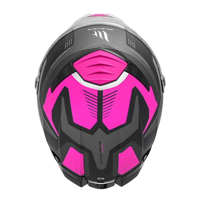 CASCO DE MOTO MT THUNDER 4 SV GOBLIN B8 ROSA FLUOR MATE XS + PINLOCK MT-V-28 - 5