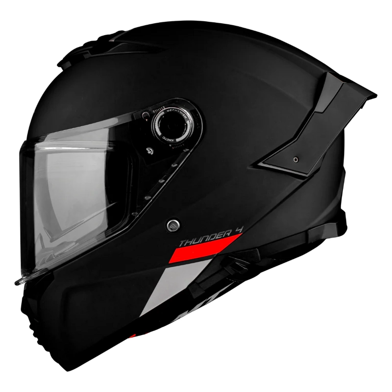 CASCO DE MOTO MT THUNDER 4 SV SOLID A1 NEGRO MATE S + PINLOCK MT-V-28 - 2
