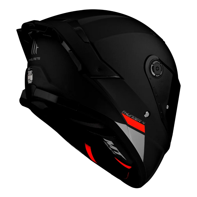 CASCO DE MOTO MT THUNDER 4 SV SOLID A1 NEGRO MATE S + PINLOCK MT-V-28 - 3