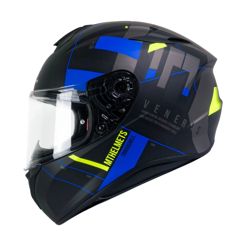 CASCO DE MOTO MT TARGO VENERIS A1 AZUL MATE - 2