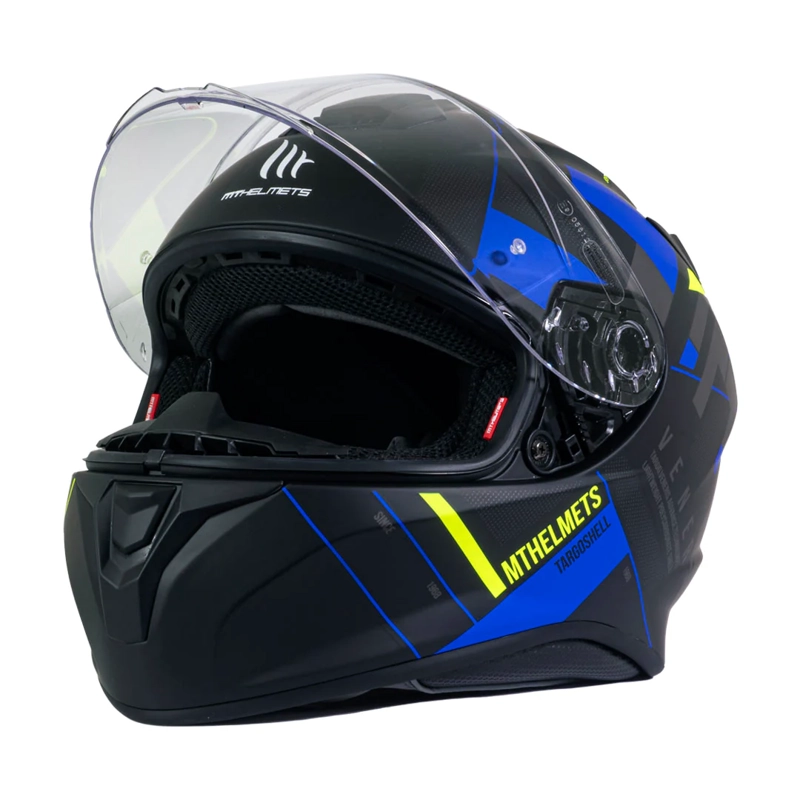 CASCO DE MOTO MT TARGO VENERIS A1 AZUL MATE - 3