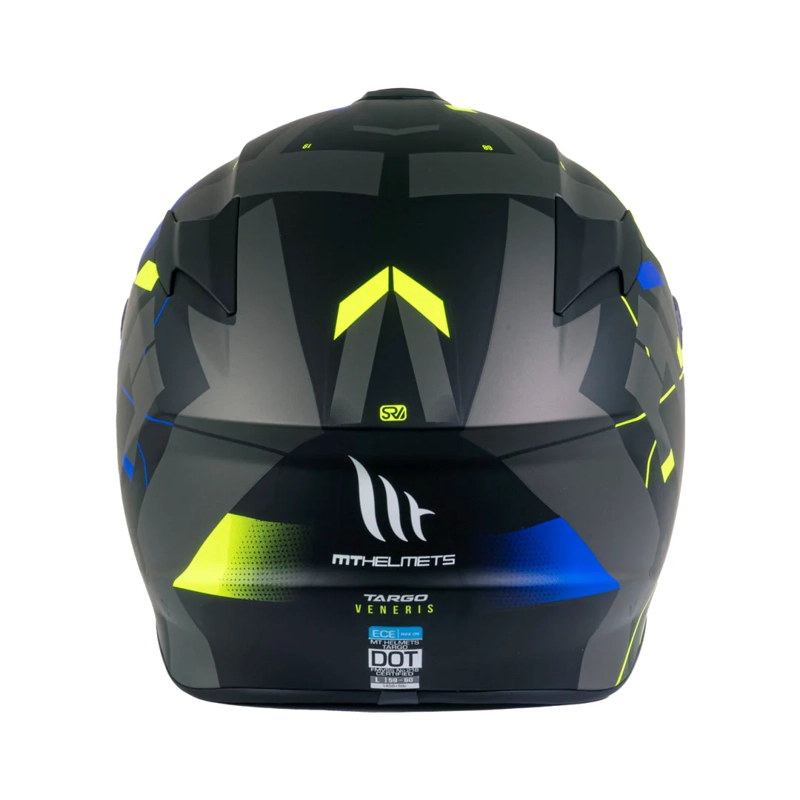 CASCO DE MOTO MT TARGO VENERIS A1 AZUL MATE - 4