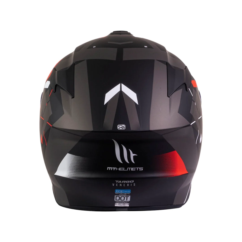 CASCO DE MOTO MT TARGO VENERIS A4 ROJO MATE - 5