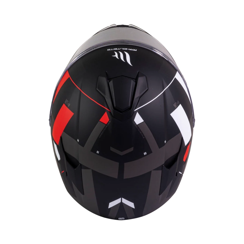 CASCO DE MOTO MT TARGO VENERIS A4 ROJO MATE - 6