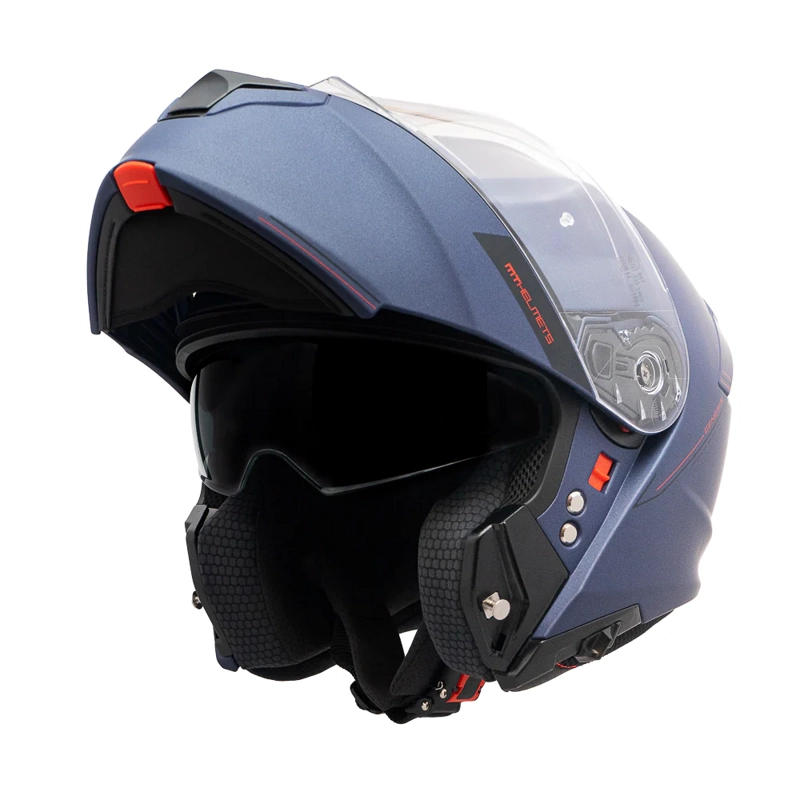 CASCO PARA MOTO MT FU935SV GENESIS SV SOLID A7 AZUL MATE - 2