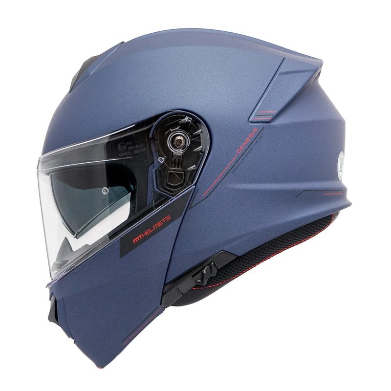 CASCO PARA MOTO MT FU935SV GENESIS SV SOLID A7 AZUL MATE - 3