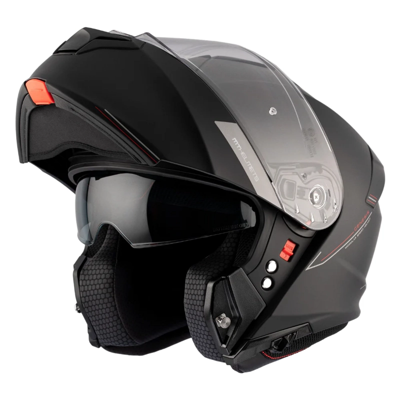 CASCO PARA MOTO MT FU935SV GENESIS SV SOLID A1 NEGRO MATE - 3