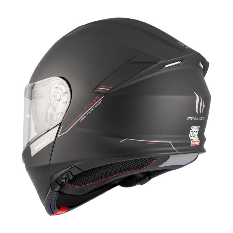 CASCO PARA MOTO MT FU935SV GENESIS SV SOLID A1 NEGRO MATE - 4