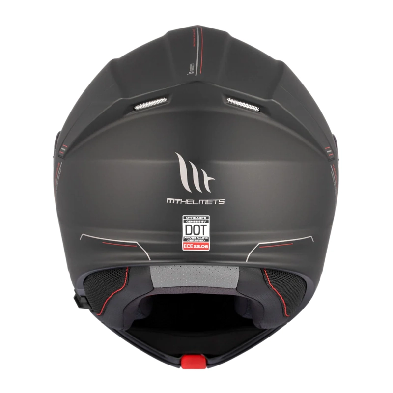 CASCO PARA MOTO MT FU935SV GENESIS SV SOLID A1 NEGRO MATE - 6