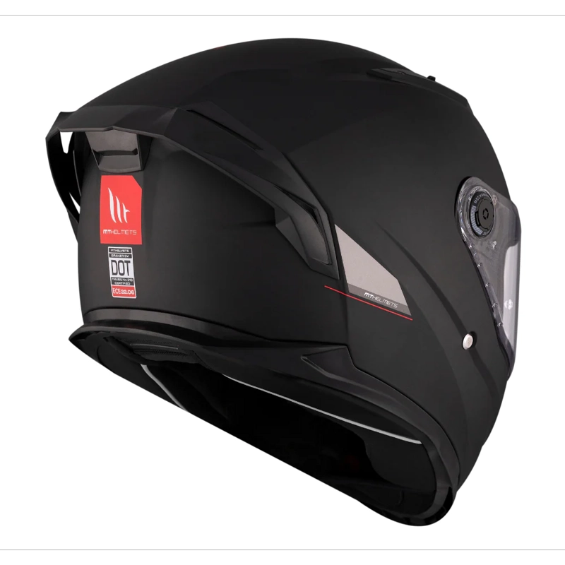 CASCO PARA MOTO MT FF128SV BRAKER SV SOLID A1 NEGRO MATE - 4