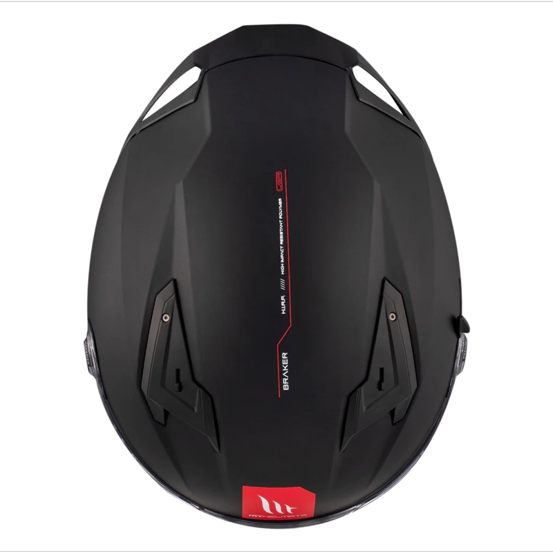 CASCO PARA MOTO MT FF128SV BRAKER SV SOLID A1 NEGRO MATE - 7