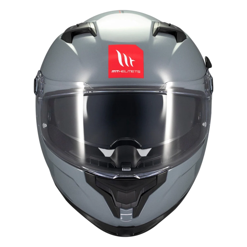 CASCO PARA MOTO MT FF128SV BRAKER SV SOLID A12 GRIS BRILLO - 2