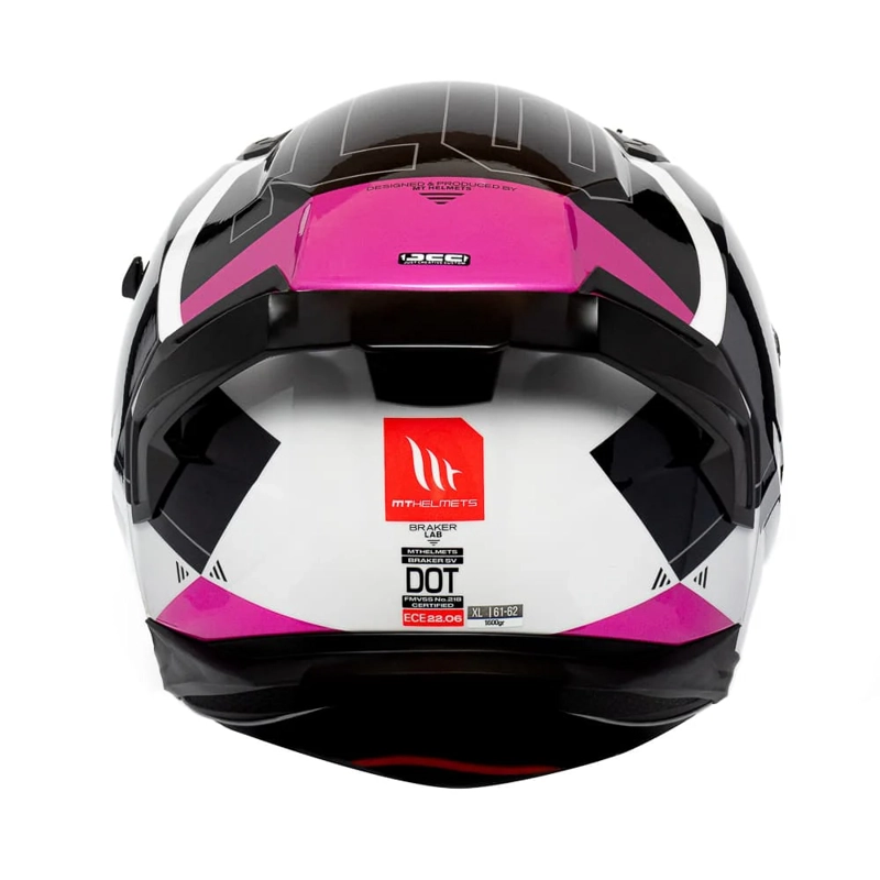 CASCO PARA MOTO MT FF128SV BRAKER SV LAB A8 ROSA BRILLO - 4
