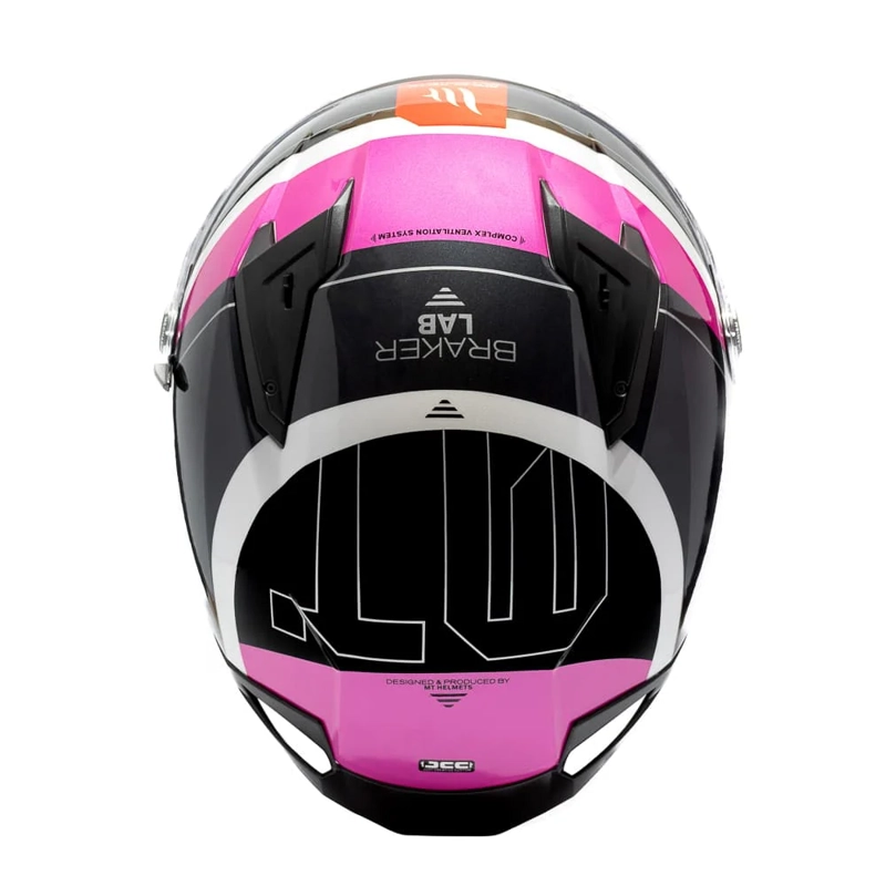 CASCO PARA MOTO MT FF128SV BRAKER SV LAB A8 ROSA BRILLO - 5