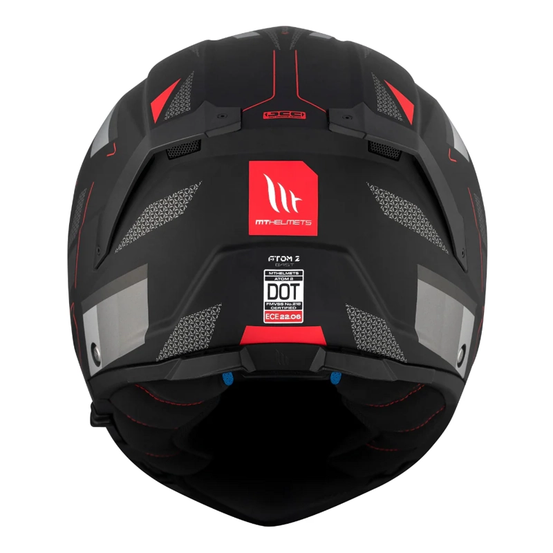CASCO MT FU404SV ATOM 2 SV BAST D5 ROJO MATE S + PINLOCK - 4