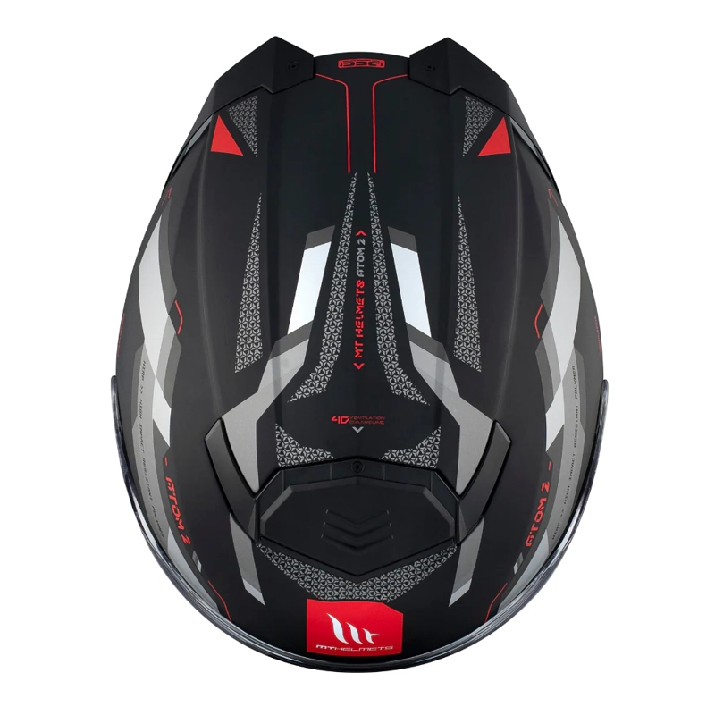 CASCO MT FU404SV ATOM 2 SV BAST D5 ROJO MATE S + PINLOCK - 5