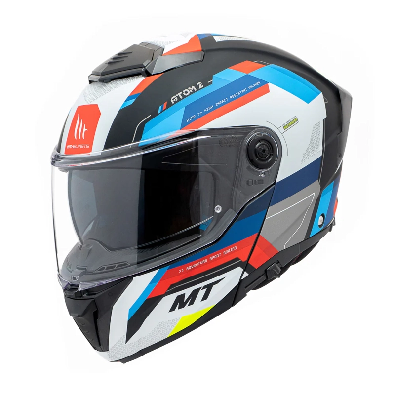CASCO PARA MOTO  MT FU404SV ATOM 2 SV BAST A1 NEGRO MATE + PINLOCK - 1