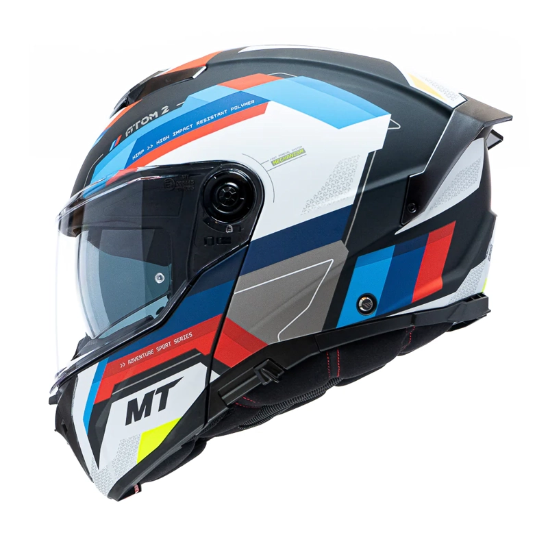 CASCO PARA MOTO  MT FU404SV ATOM 2 SV BAST A1 NEGRO MATE + PINLOCK - 3