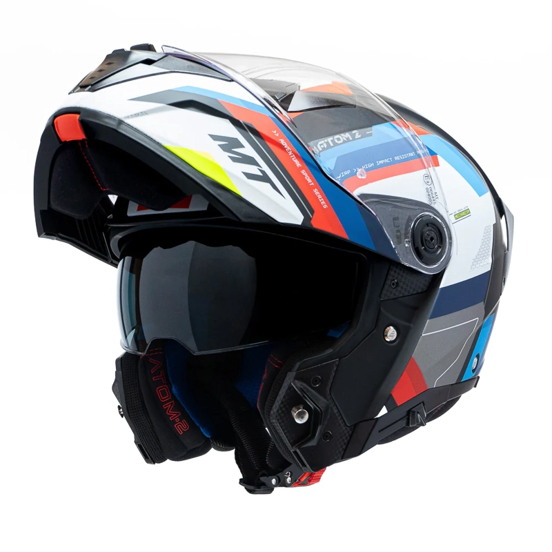 CASCO PARA MOTO  MT FU404SV ATOM 2 SV BAST A1 NEGRO MATE + PINLOCK - 4